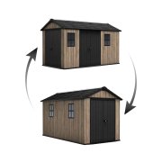 Záhradný domček Keter Apex 7,5 x 13 Ashwood, s podlahou