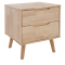 Nočný stolík, masívne drevo, prírodná, BRUNI