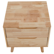 Nočný stolík, masívne drevo, prírodná, BRUNI