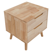 Nočný stolík, masívne drevo, prírodná, BRUNI