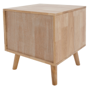 Nočný stolík, masívne drevo, prírodná, BRUNI