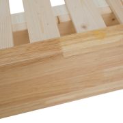 Manželská posteľ, 180x200, masívne drevo, prírodná, NOEMI