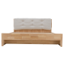 Manželská posteľ, 160x200, masívne drevo, prírodná, FLORENCIA