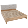 Manželská posteľ, 160x200, masívne drevo, prírodná, FLORENCIA