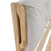 Manželská posteľ, 180x200, masívne drevo, prírodná, FLORENCIA