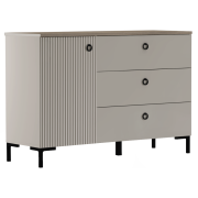 Komoda, sivohnedá Taupe/dub silverjack, DOMCA 1D3S