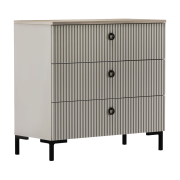 Komoda, sivohnedá Taupe/dub silverjack, DOMCA 3S