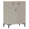 Komoda, sivohnedá Taupe/dub silverjack, DOMCA 2D1S