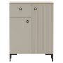 Komoda, sivohnedá Taupe/dub silverjack, DOMCA 2D1S