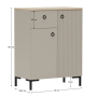 Komoda, sivohnedá Taupe/dub silverjack, DOMCA 2D1S