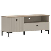 TV stolík, sivohnedá Taupe/dub silverjack, DOMCA 1K1S