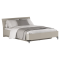 Manželská posteľ, 160x200, sivohnedá Taupe, DOMCA