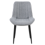 Jedálenská stolička, svetlosivá/čierna, ZAJRA