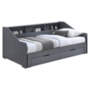 Rozkladacia posteľ, sivá, MONETA