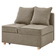 Rozkladacia pohovka, béžovohnedá, OSVALDO