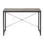 Písací stôl, betón/čierna, 120x60 cm, MELLORA