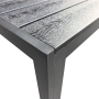 Záhradný stôl, hliník, čierna, ZINAN