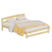 Posteľ s roštom, prírodná, 160x200, AZRA