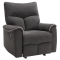 Relaxačné kreslo, tmavosivá/svetlosivá, NADER