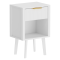 Nočný stolík, biela, TOBI