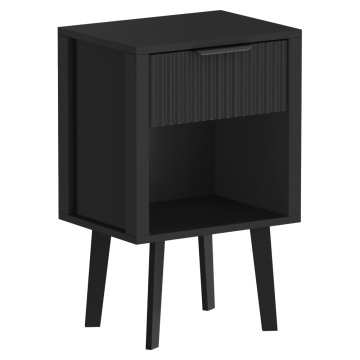 Nočný stolík, čierna, TOBI