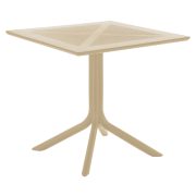 Záhradný stôl, sivohnedá Taupe, DENTON NEW