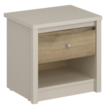 Nočný stolík, kašmír/dub evoke, KAROS 1S