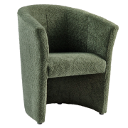 Klubové kreslo, zelená látka Coral, CUBA