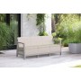 Záhradný nábytok Keter Scandi trojmiestna pohovka béžovo sivá