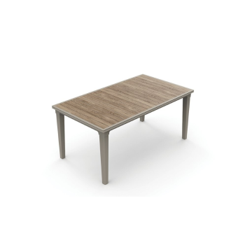 Záhradný stôl Keter Deco Futura 160 aswhood / cappuccino
