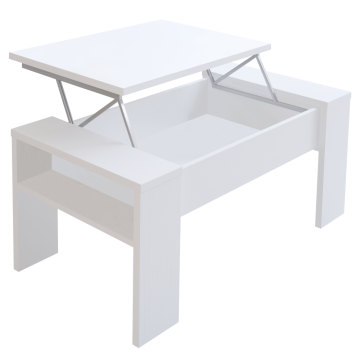 Konferenčný stolík, biela, PULA