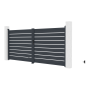Brána G21 Reno 392x176 cm dvojkrídlová, antracitová