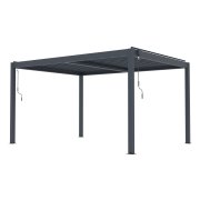 Bioklimatická pergola G21 Austin Premium 4x3 m, antracitová hliníková
