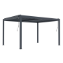 Bioklimatická pergola G21 Austin Premium 4x3 m, antracitová hliníková