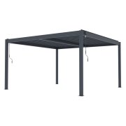 Bioklimatická pergola G21 Austin Premium 4x4 m, antracitová hliníková