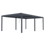 Bioklimatická pergola G21 Austin 6x4 m, antracitová hliníková