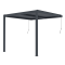 Bioklimatická pergola G21 Trenton 3x3 m, antracitová hliníková