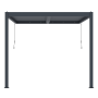 Bioklimatická pergola G21 Trenton 3x3 m, antracitová hliníková