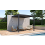 Bioklimatická pergola G21 Trenton 3x3 m, antracitová hliníková