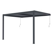 Bioklimatická pergola G21 Trenton 4x3 m, antracitová hliníková