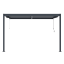 Bioklimatická pergola G21 Trenton 4x3 m, antracitová hliníková