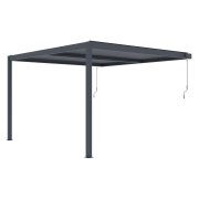 Bioklimatická pergola G21 Trenton 4x4 m, antracitová hliníková