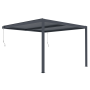Bioklimatická pergola G21 Trenton 4x4 m, antracitová hliníková