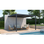 Bioklimatická pergola G21 Trenton 4x4 m, antracitová hliníková
