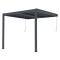 Bioklimatická pergola G21 Trenton Premium 3x3 m, antracitová hliníková