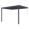 Bioklimatická pergola G21 Trenton Premium 4x3 m, antracitová hliníková