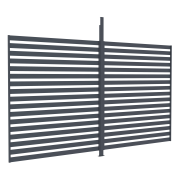 Príslušenstvo G21 pevná lamelová stena 4x2,6 m pre pergolu Trenton