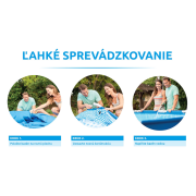 Bazén Florida 3,05x0,91 m so skimmerom - motív TEAK