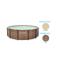 Bazén Florida 3,66x0,99 m so skimmerom - motív TEAK