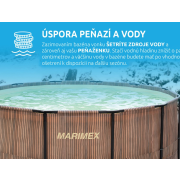 Bazén Florida 3,66x0,99 m so skimmerom - motív TEAK